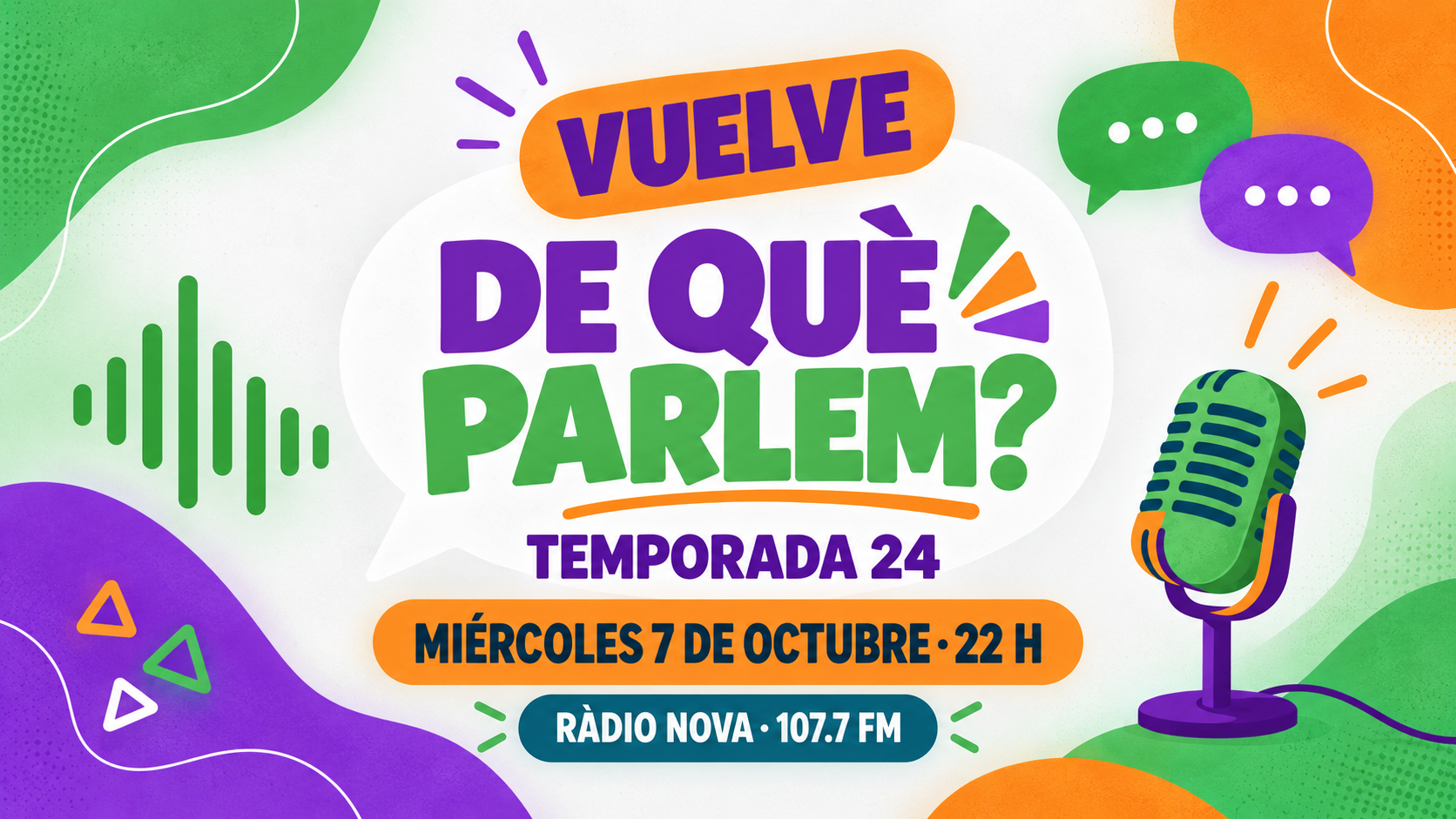 El De Què Parlem? vuelve el 7 de octubre
